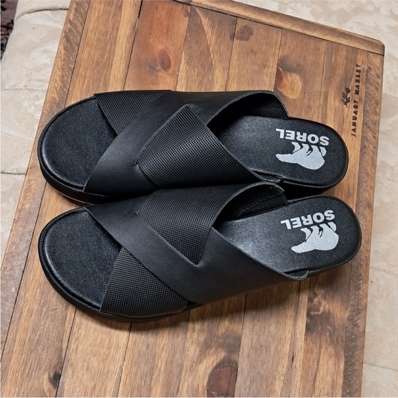 Sorel's Cameron Flatform Mule Sandals Size 7 - Picture 2 of 6